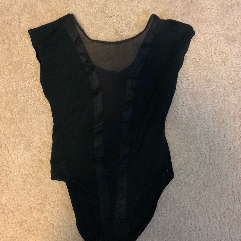 Sexy black bodysuit top